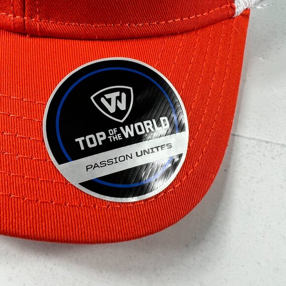 Top Of The World Oklahoma State Cowboys Mesh Snap Back Hat Orange & White Cap - Picture 3 of 13